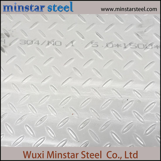 Hot Rolled Anti-slip 304 304L Stainless Steel Sheet 2.5mm 3mm 4mm Thick