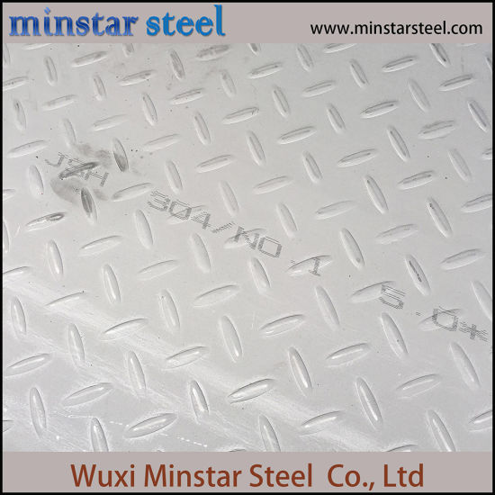 High Quality Anti-skid Anti-slip Checkered Stainless Steel Plate 304 grade
